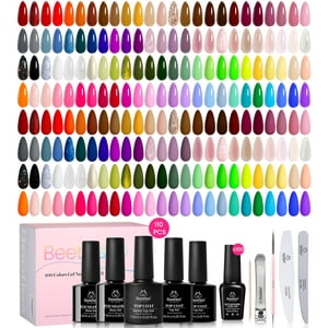 Beetles Gel Polish - Set De Esmaltes De Uñas En Gel Beetles, 100 Colores Con Capa Base