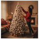 thumbnail image 3 of Arbol Navidad Nevado Artificial Frondoso 180cm Base Metal, 3 of 8