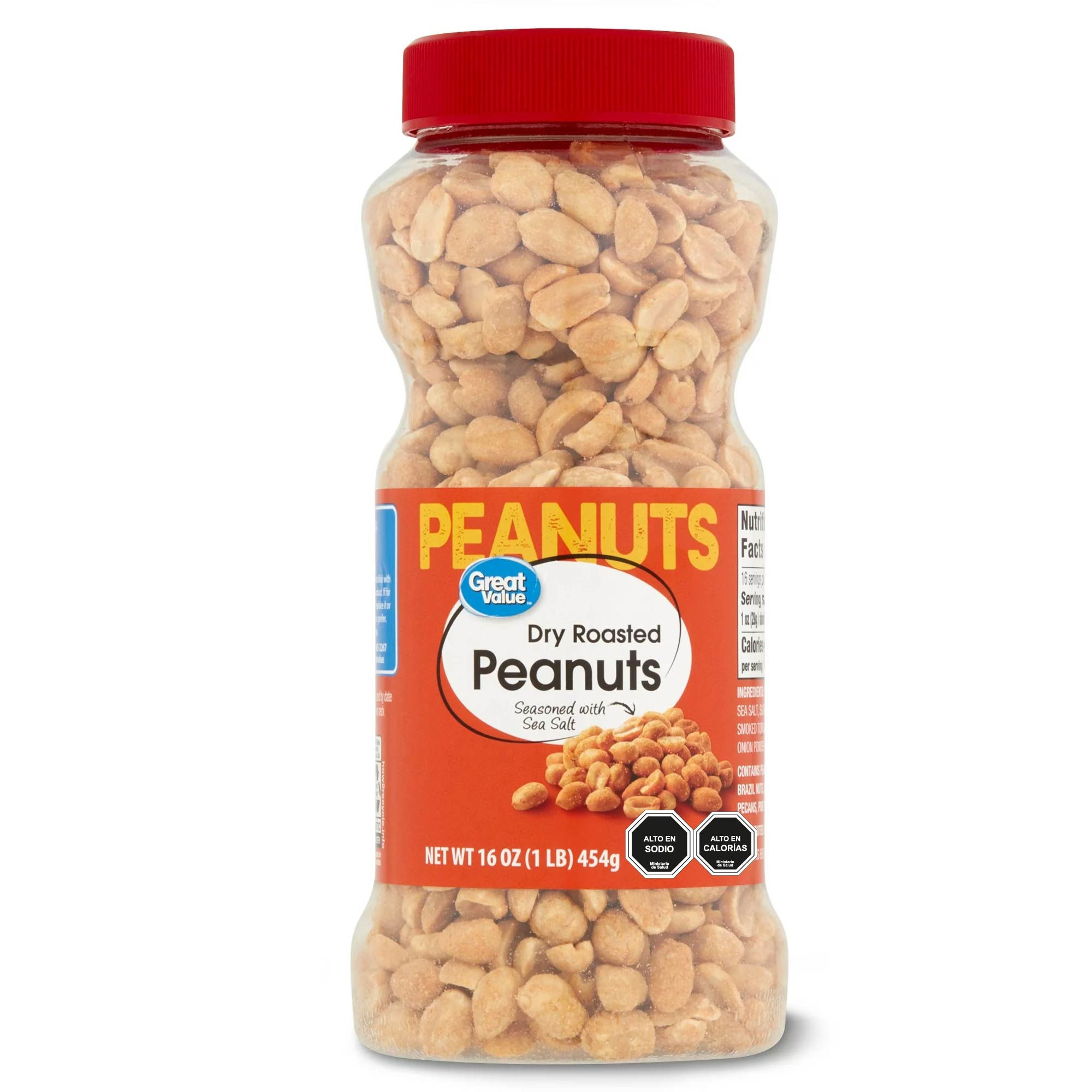 Maní Tostado Salado Y Sazonado. 454 g Great Value