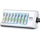 thumbnail image 1 of Cargador EBL de 8 bahías con 8 pilas AA NiMH de 2800 mAh, 1 of 3