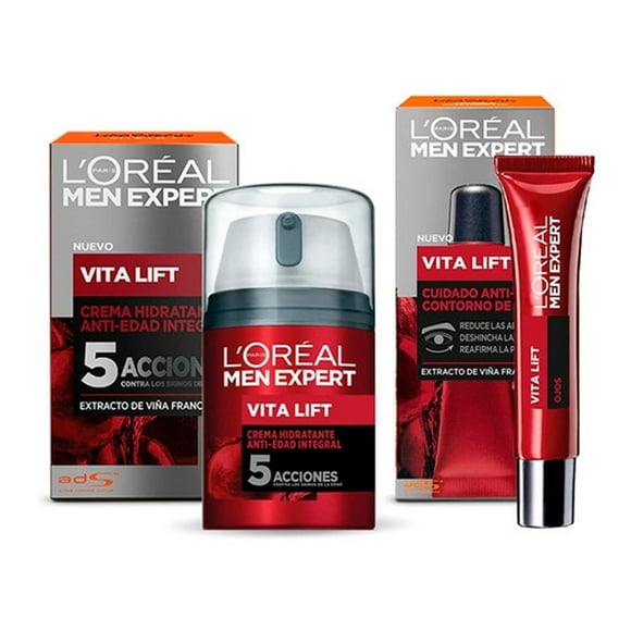 Pack Anti-Edad Vitalift Men Expert L'Oréal