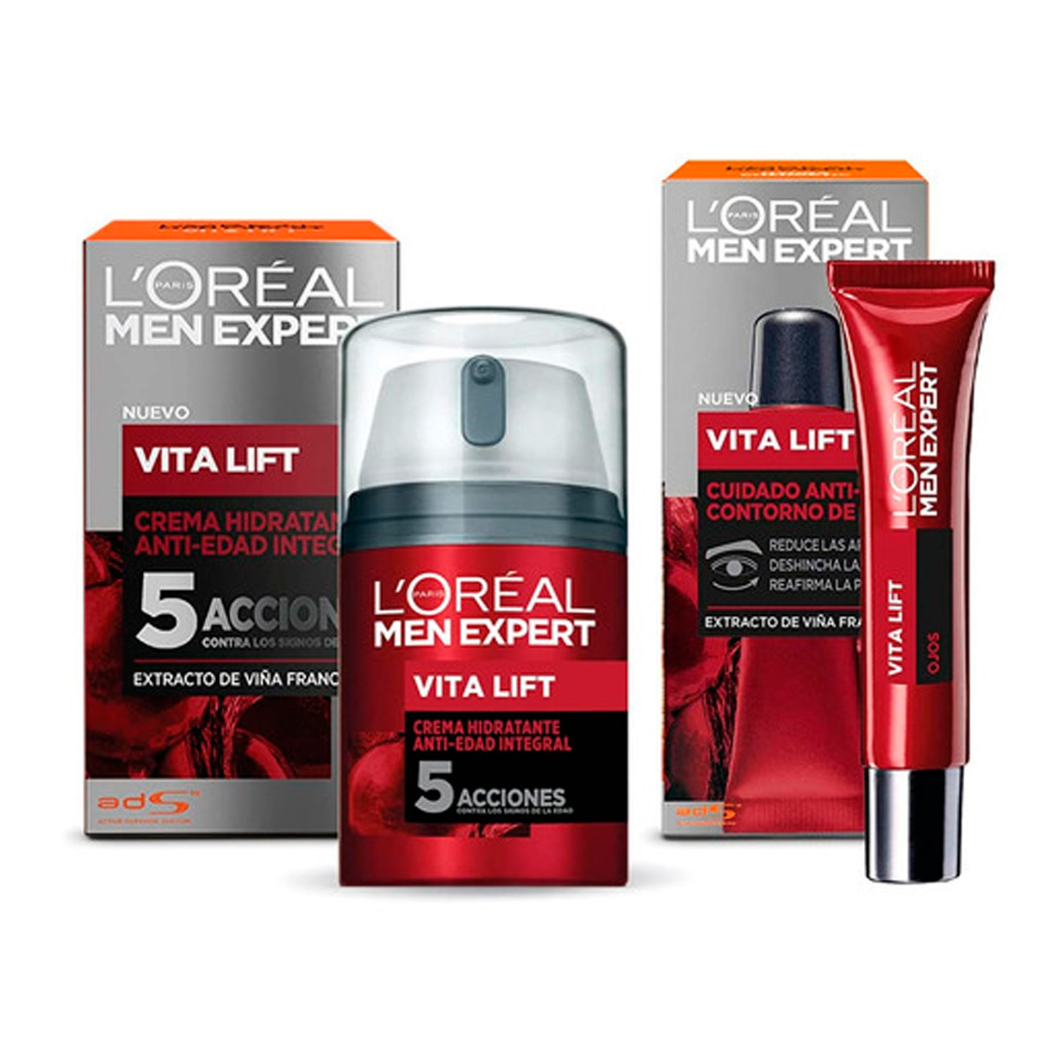 Loreal - Pack Anti-Edad Vitalift Men Expert L'Oréal
