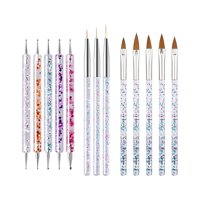 Ioensy - 13 Pinceles Para Decoración De Uñas, Pincel Para Delineador De Uñas Para Uso Doméstico, Salón De Uñas Profesional