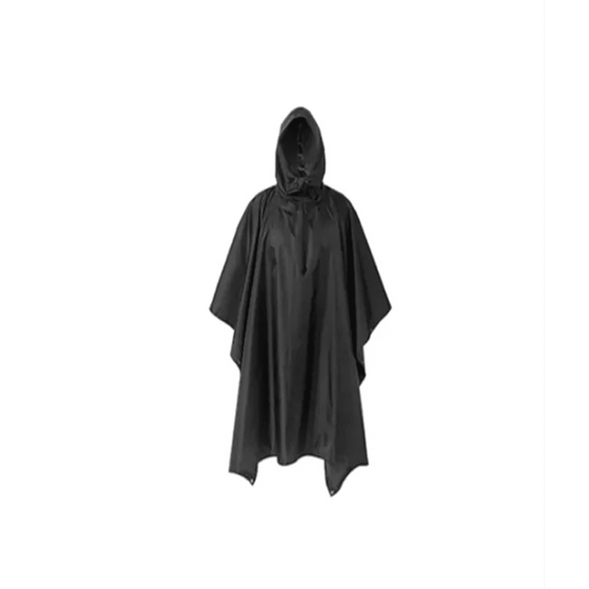 Genérico - Poncho Impermeable Militar, Poncho Lluvia Capa Lluvia Color Negro