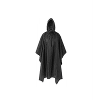 Genérico - Poncho Impermeable Militar, Poncho Lluvia Capa Lluvia Color Negro