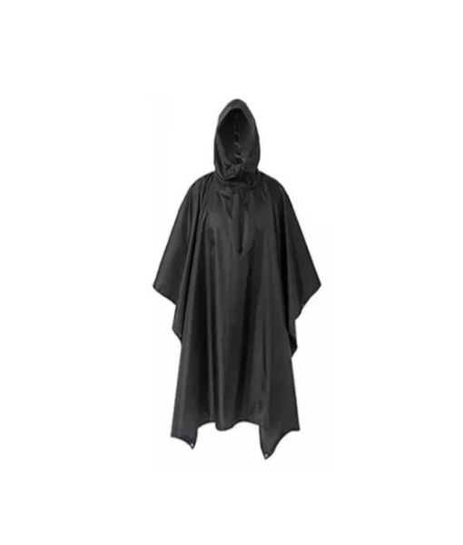Genérico - Poncho Impermeable Militar, Poncho Lluvia Capa Lluvia Color Negro