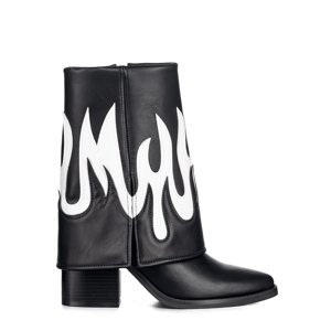 Botas Largas Mujer Eco Cuero De Moda Taco Alto Weide Dh83