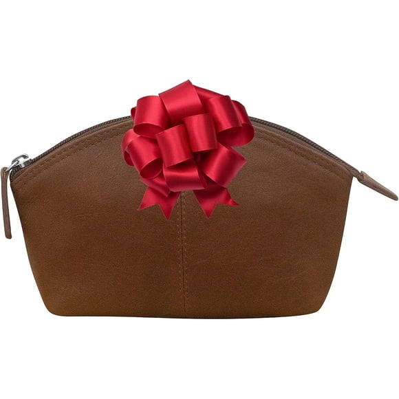 Neceser ili New York 6480 Toffee 7 x 4,5 x 1,5 pulgadas de cuero con RFID