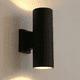 thumbnail image 3 of Aplique Doble Cilindro Negro Gu10 Exterior Luz Calida, 3 of 3