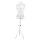 thumbnail image 1 of Modelo De Maniquí Femenino Con Soporte De Metal Y Cuerpo De Torso Para Exhibición De Fotografía En Tiendas, Color Blanco, 1 of 5