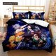 thumbnail image 1 of x2584 Bed SheetsAnime Demon Slayer Nezuko Tanjirou Bedding Set Boys Girls Twin Size Duvet Cover Pillowcase Bed Boys Adult 3-Piece Bedding Set (1 Duvet Cover + 2 Pillow Shams) nj2584, 1 of 5