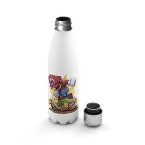 Creango - Botella Agua Termica Super Mario Bross De Acero Inoxidable