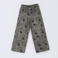 Jeans Niña Palazzo Full Print Minnie Gris Disney