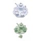 thumbnail image 2 of Juego De 2 Juegos De Té En Miniatura Para Casa De Mu?ecas, Plato, Taza, Tetera, 2 of 2