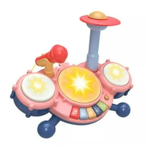 Genérico - Juguete Mini Bateria Piano Microfono Con Sonidos Infantil