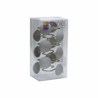 Decoexpress - Set Ganchos Poliresina Gris