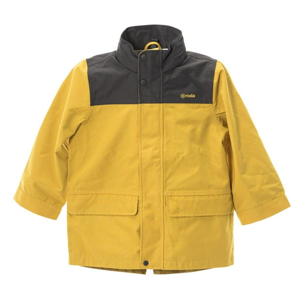 CHAQUETA IMPERMEABLE PARA NIÑOS Y NIÑAS amarillo 7-8