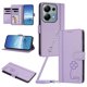 thumbnail image 1 of Funda Cartera Trébol para Xiaomi Redmi Note 13 Pro 4G con Ranuras Tarjetas y Carga Inalámbrica Morado claro, 1 of 6