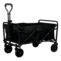 Max - Carrito Para Compras Plegable Ideal Para El Camping Negro Negro