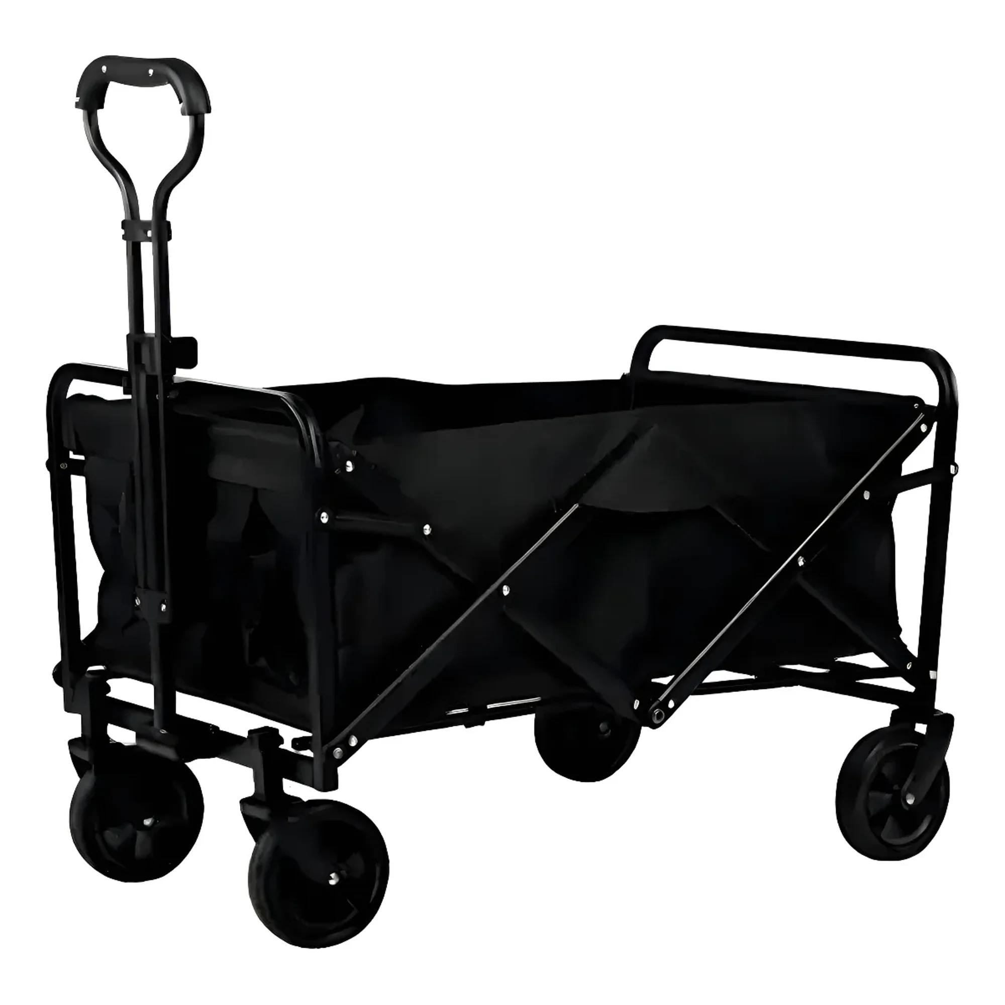 Max - Carrito Para Compras Plegable Ideal Para El Camping Negro Negro