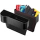 thumbnail image 1 of Organizador de espacio para asientos de coche, paquete de 2 organizadores multifuncionales con portavasos de cuero sintético, bolsillo lateral para consola de coche con puerto de carga USB, para teléf, 1 of 7