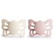 thumbnail image 2 of Chupete FRIGG Butterfly SilkySoft de silicona para 0-6 meses crema, 2 of 3