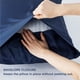 thumbnail image 2 of Juego De 2 Fundas De Almohada Bedsure Cooling Queen Size Color Azul Marino, 2 of 3
