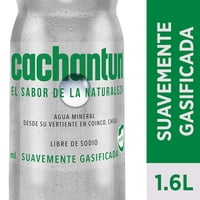 Agua Mineral Light Gas Botella 1,6 L Cachantun