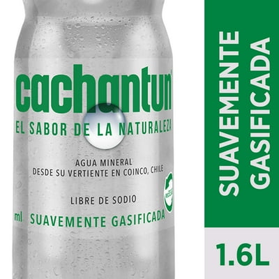 Agua Mineral Light Gas Botella 1,6 L Cachantun