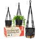 thumbnail image 1 of Macetas colgantes autorregables Campior, 3 unidades, negras, 1 of 9