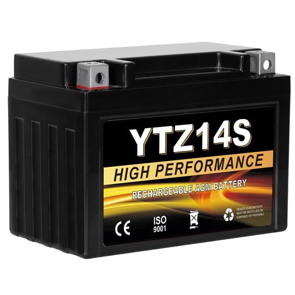 Batería para motocicleta Daakmax YTZ14S 12V 11.2Ah AGM sellada