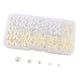 thumbnail image 2 of Cuentas redondas sueltas, accesorios para manualidades, decoración del hogar, cuentas sin agujeros, cuentas sin perforar para bolsos, manualidades, so beis blanco, 2 of 5