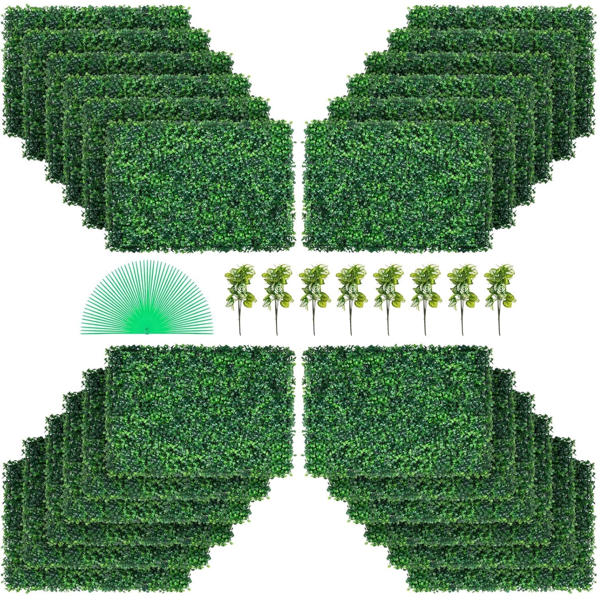 Paneles De Boj Artificial Vevor, 24 Piezas, 61 X 41 Cm, 4 Cm De Grosor