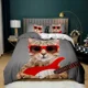 thumbnail image 1 of x1348 Bed SheetsCats Duvet Cover Set Twin for Girl Chic Cute Cat Pattern Bedding Set Cat Comforter Cover Animal /Polyester Quilt Cover 3-Piece Bedding Set (1 Duvet Cover + 2 Pillow Shams) nj1348, 1 of 5
