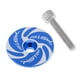 thumbnail image 2 of Ciclón Azul Del Casquillo Superior Del Vástago Del Auricular De La Bici De Monta?a Del Camino De La Bicicleta Del CNC 28.6mm, 2 of 5