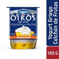 Yoghurt Griego Colchón De Frutas Durazno Pote 150 G Oikos