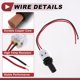 thumbnail image 5 of 1 Juego de cableado de enchufe de luz de marcador lateral para Toyota 4Runner 2013-2021 No.90075-60077/9007560077 Conector de arnés de bombilla de faro, 5 of 7
