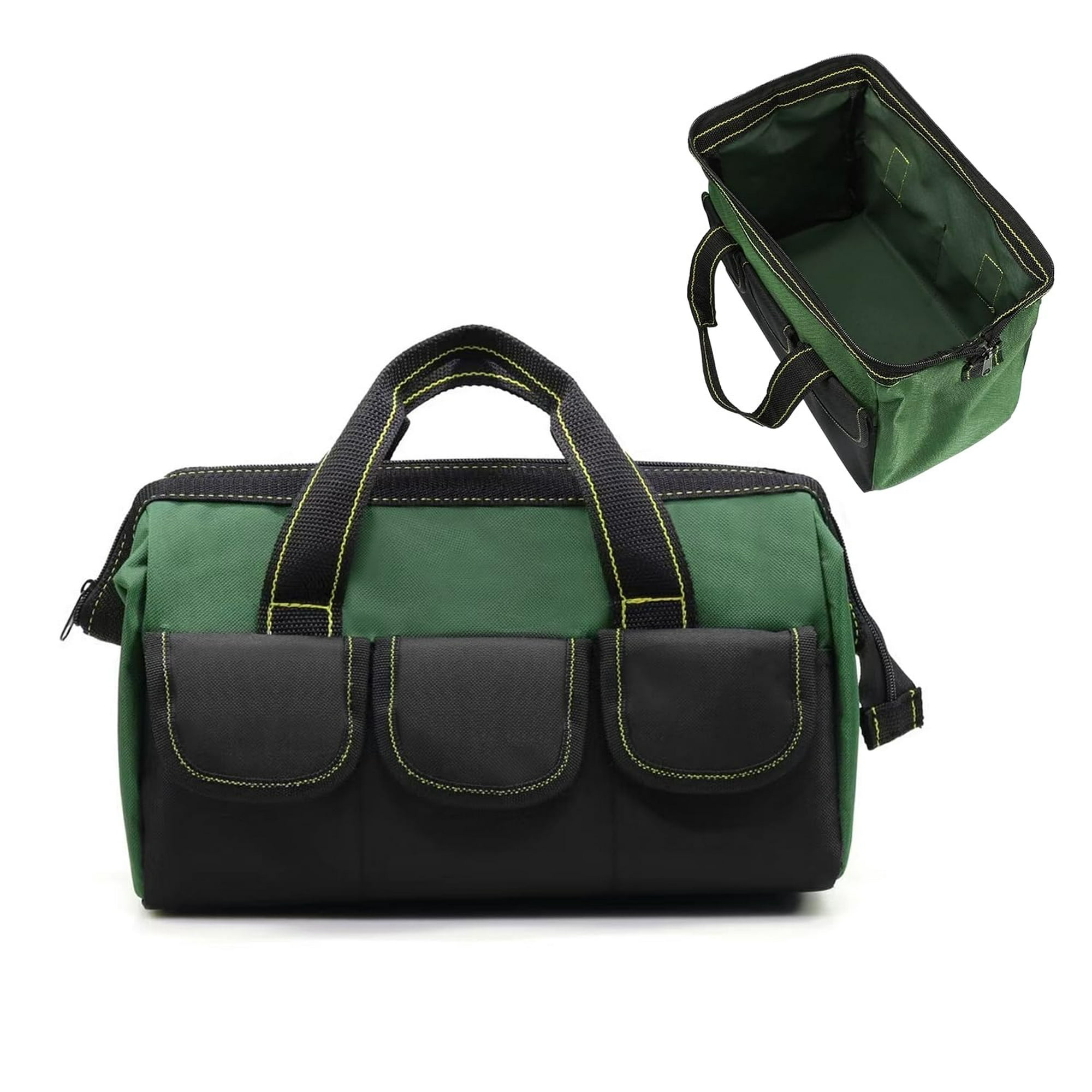 Genérico - Bolsa De Herramientas Genérica, Robusta, De Boca Ancha, 16 Pulgadas, Impermeable, Verde