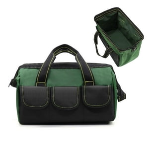 Genérico - Bolsa De Herramientas Genérica, Robusta, De Boca Ancha, 16 Pulgadas, Impermeable, Verde