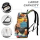 thumbnail image 4 of Timmy Time-theme Backpack, Campus style schoolbag Bookbag with Adjustable Shoulder Straps And Large Zip Compartment, Unisex Travel Bags.42x30x15cm, 4 of 6