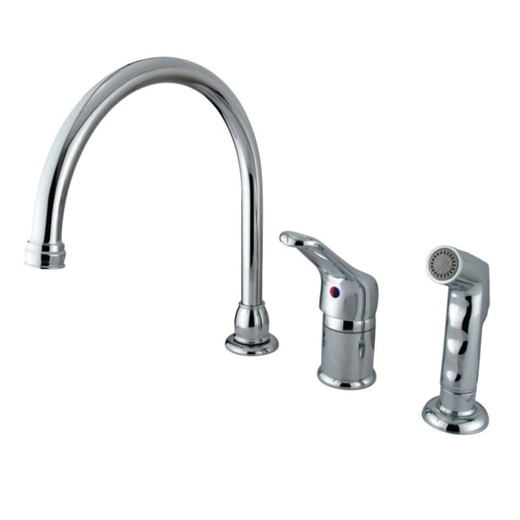 Grifo de cocina Kingston Brass KB811 monomando cromado