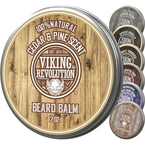 Bálsamo Para Barba Viking Revolution De Cedro Y Pino Con Aceite De Argán, 60 Ml