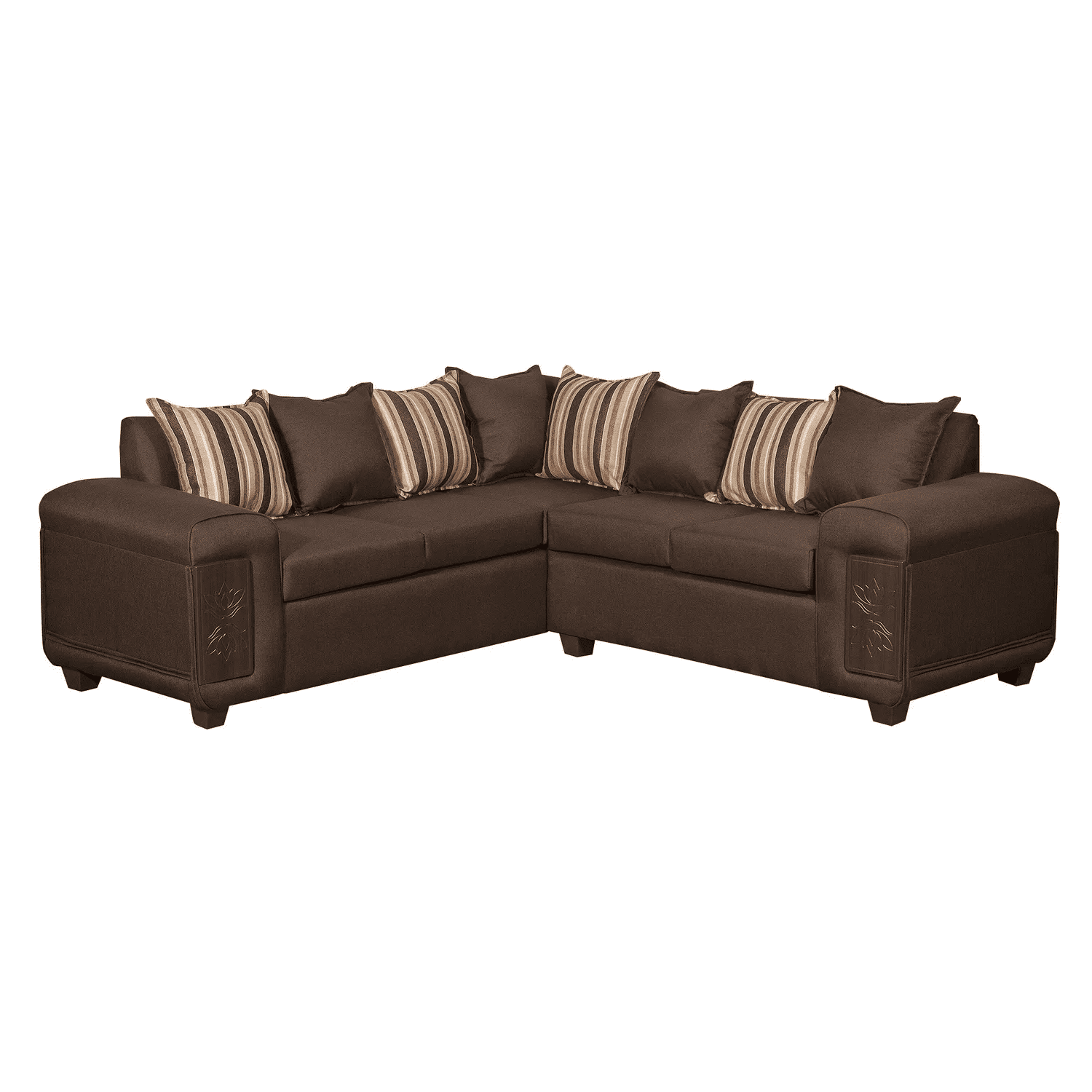 Ruzam Mobel - Seccional 5 Cuerpos Milano Café Lino