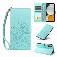 Funda Billetera Foxdock Compatible Con Samsung Galaxy A34 5G, Diseño Perrito Tierno, Ranuras Para Tarjetas Y Soporte Plegable