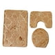 thumbnail image 3 of Juego de alfombrillas de baño de 3 uds., decoración lavable antideslizante, alfombrilla de baño, alfombrilla de contorno transpirable, alfombrilla de Caqui, 3 of 4