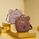 thumbnail image 2 of Personalised Womens Girls Cute Bear Pattern Backpack Gift Plush Toddler Backpack for girls Custom Name Small Casual Shoulder, 2 of 3