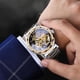 thumbnail image 5 of Reloj FORSINING Retro Steampunk Skeleton Mechanical para hombre, 5 of 7