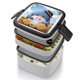 thumbnail image 4 of Tuxedo Sam Fiambrera de Doble Capa, Contenedor de Almuerzo Portátil Apilable, Almacenamiento de Alimentos Hermético a Prueba de Fugas, 1000ml, 4 of 6