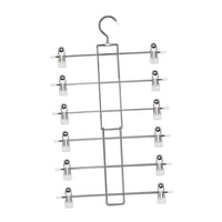 Bothyi - Percha Para Faldas, Resistente, 6 Niveles, Percha Para Pantalones, Ropa Para Niños, Pantalones Cortos, Color Blanco