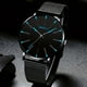 thumbnail image 1 of Stylish Round Quartz Watch with Geo Dial Analog Mesh Strap - Perfect for Men and Women!, 1 of 5